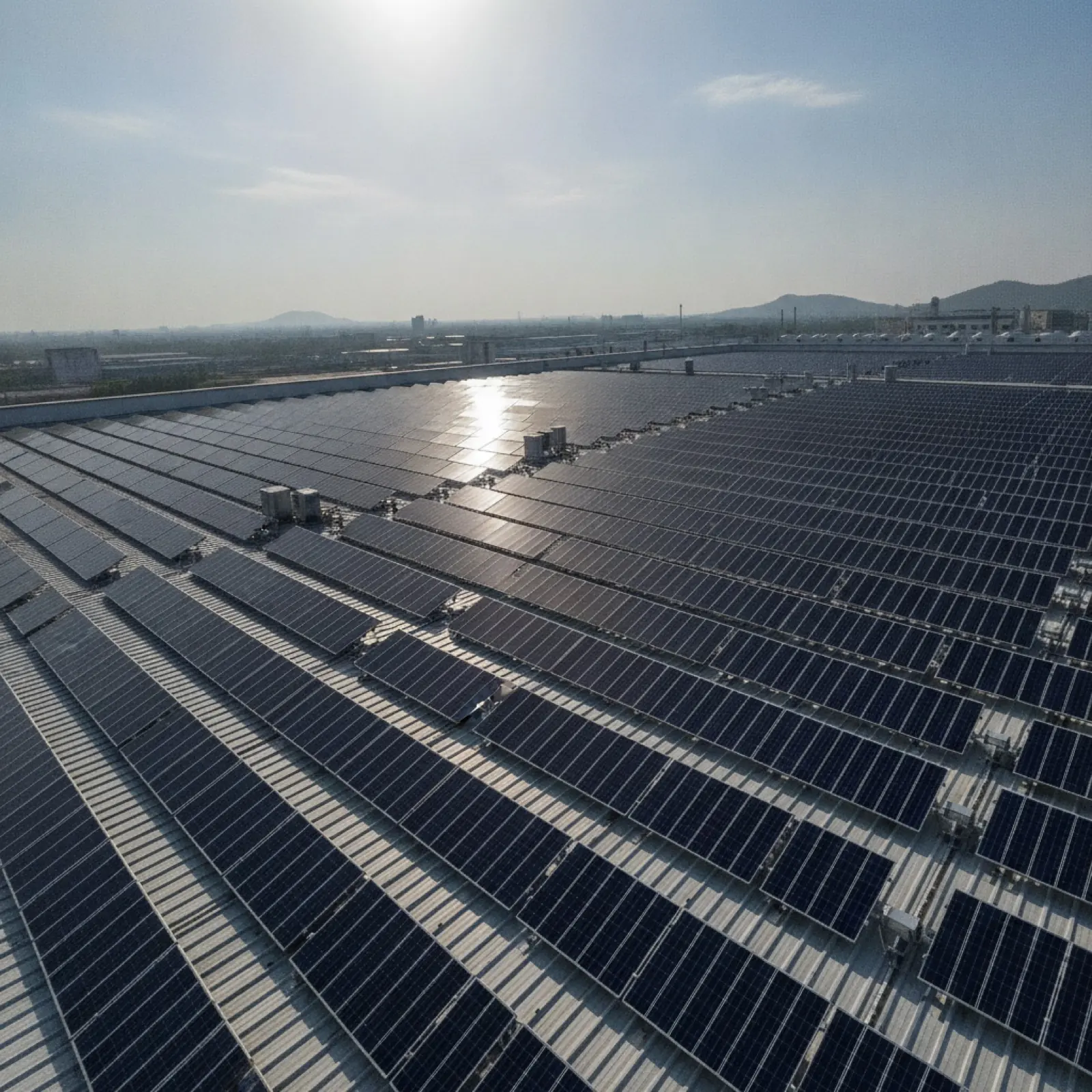Utility-scale solar array